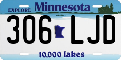 MN license plate 306LJD