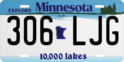 MN license plate 306LJG