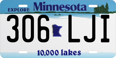 MN license plate 306LJI