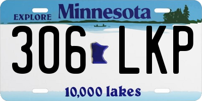 MN license plate 306LKP