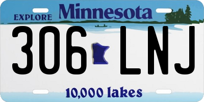 MN license plate 306LNJ