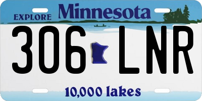 MN license plate 306LNR