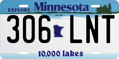 MN license plate 306LNT