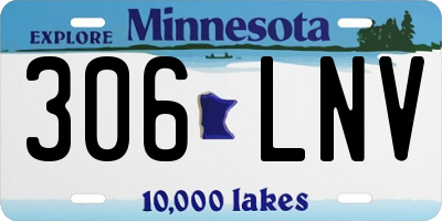 MN license plate 306LNV