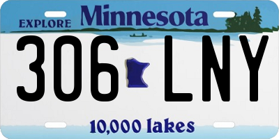 MN license plate 306LNY