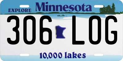 MN license plate 306LOG