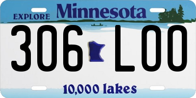 MN license plate 306LOO