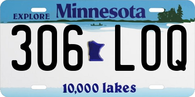 MN license plate 306LOQ