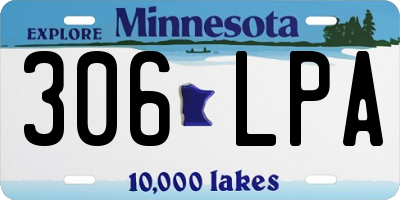 MN license plate 306LPA
