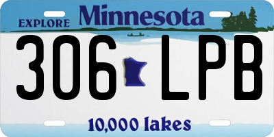 MN license plate 306LPB