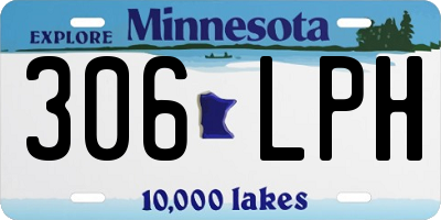 MN license plate 306LPH
