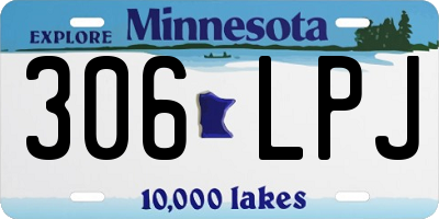 MN license plate 306LPJ