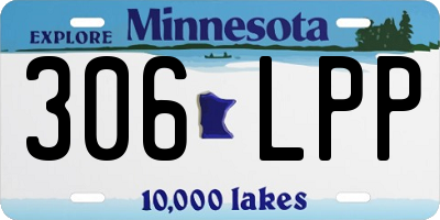MN license plate 306LPP