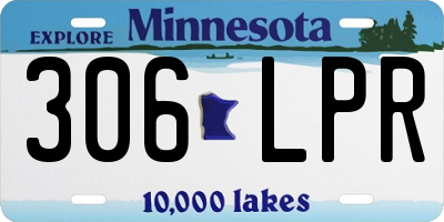 MN license plate 306LPR