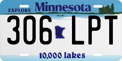 MN license plate 306LPT