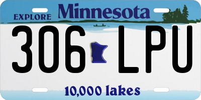 MN license plate 306LPU