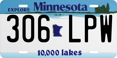 MN license plate 306LPW