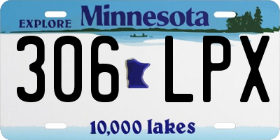 MN license plate 306LPX