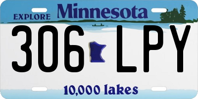 MN license plate 306LPY