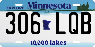 MN license plate 306LQB