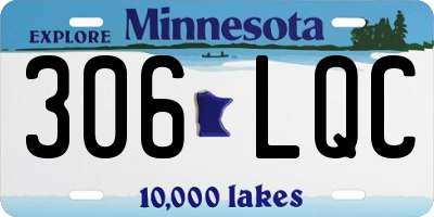 MN license plate 306LQC