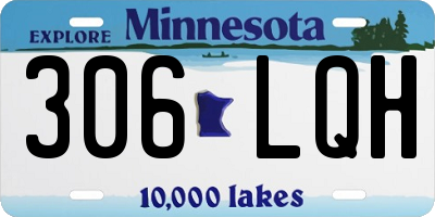 MN license plate 306LQH