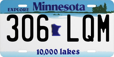 MN license plate 306LQM