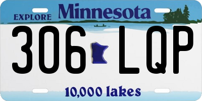 MN license plate 306LQP