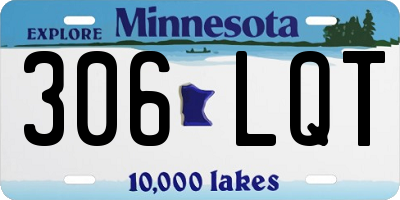 MN license plate 306LQT