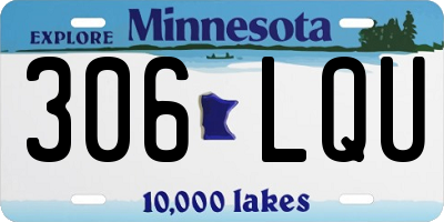 MN license plate 306LQU