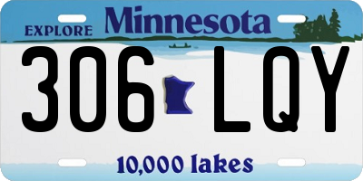 MN license plate 306LQY