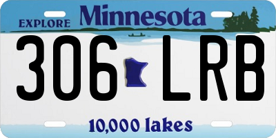 MN license plate 306LRB