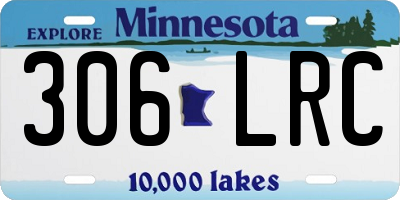 MN license plate 306LRC
