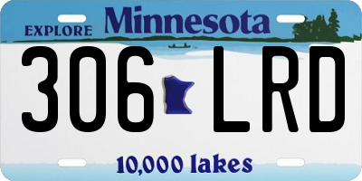 MN license plate 306LRD