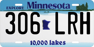 MN license plate 306LRH