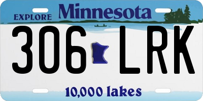 MN license plate 306LRK