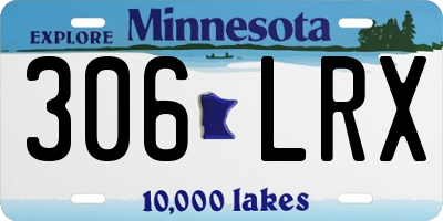 MN license plate 306LRX