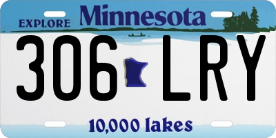 MN license plate 306LRY