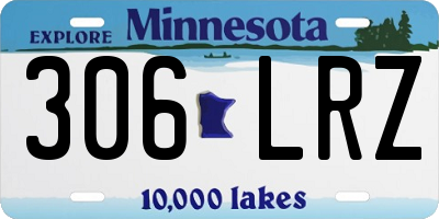 MN license plate 306LRZ