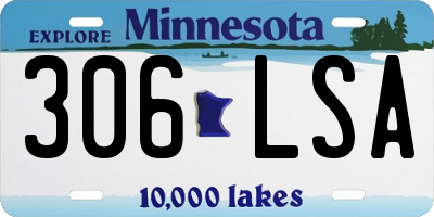 MN license plate 306LSA