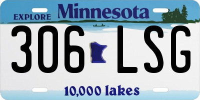 MN license plate 306LSG