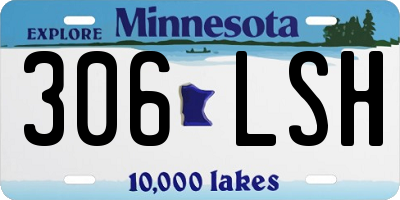 MN license plate 306LSH