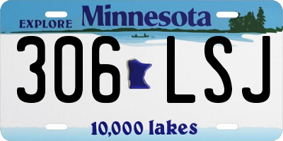 MN license plate 306LSJ