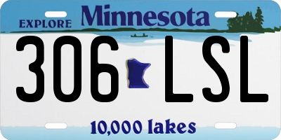MN license plate 306LSL