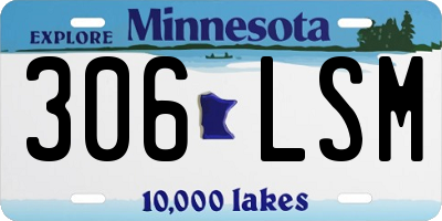 MN license plate 306LSM