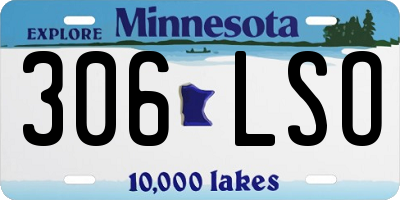 MN license plate 306LSO