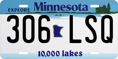 MN license plate 306LSQ