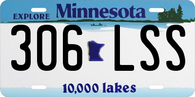 MN license plate 306LSS