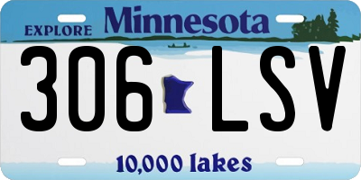 MN license plate 306LSV