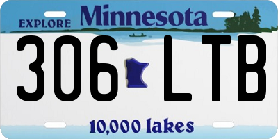 MN license plate 306LTB